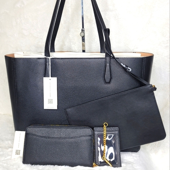 NWT TORY BURCH 4 SET Matching  Shoulder Tote Bag Purse Handbag Wallet + + - Picture 2 of 14